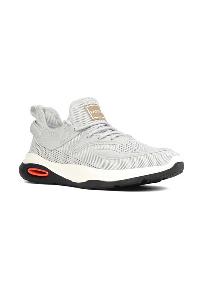 Erkek Gri Bağcıklı Kalın Tabanlı Sneaker