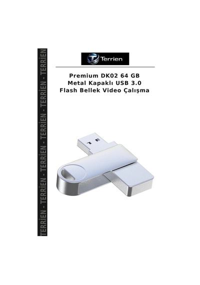 Premium Dk02 64 Gb Metal Kapaklı Usb 3.0 Flash Bellek Video Çalışma