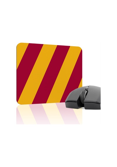 Sarı Kırmızı 22x18 Taraftar Gaming Oyuncu Mouse Pad Kaymaz Taban Küçük Klavye Fare Altlığı Şerit