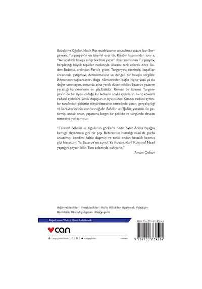 Babalar Ve Oğullar   - İvan Turgenyev - Can Yayınları