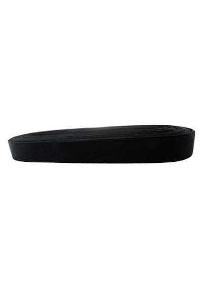 Siyah - 2cm Paça Lastik Yassı Geniş 10mt