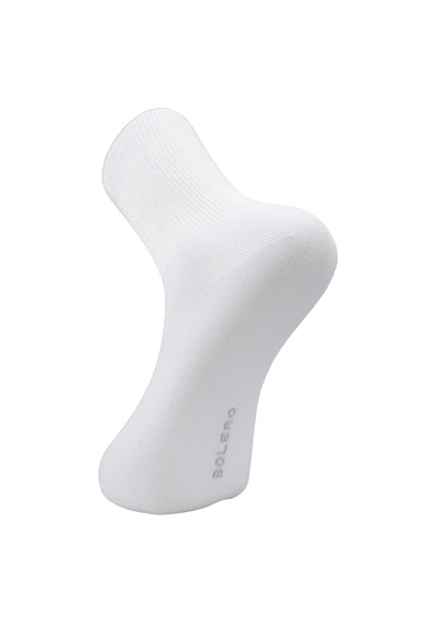 Bolero B27 Unisex Bambu Diyabetik Şeker Çorabı Beyaz