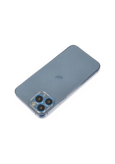 Apple İphone 11 Pro Shine Kamera Lens Koruma Cam - Mavi Belirtilmemiş