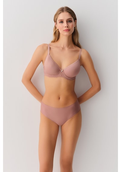 Suwen Invisible Lazer Kesim Midi Slip Külot Sw9936272 Nude