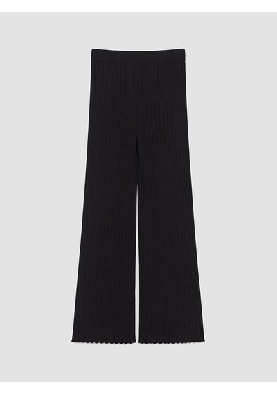 Lcw Modest Lacivert Beli Lastikli Fitilli Kadın Triko Pantolon