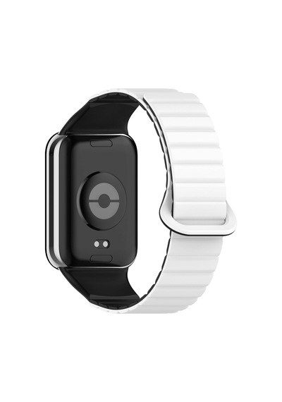 Xiaomi Mi Band 8 Pro Silikon Kordon Mkst Krd-105 Strap Kayış-beyaz-siyah