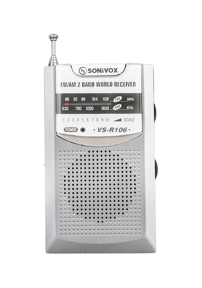 Sonivox VS-R106 Mini FM Radyo Gri