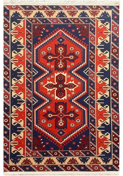 Prizma Halı Vintage Kilim V-6508 Çok Renkli