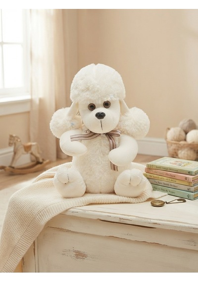Peluş Uzun Kulaklı Köpek 45 Cm Krem