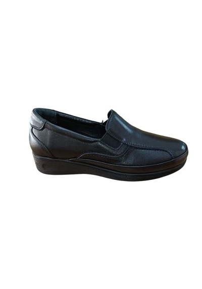 Palovit 064 Kadın Hakiki Deri Anatomik Comfort Günlük Ayakkabı Siyah