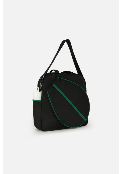 Paraşüt Kumaş Tenis Çantası,padel Çantası, Raket Cepli Tenis Çantası, Tennis Bag Siyah