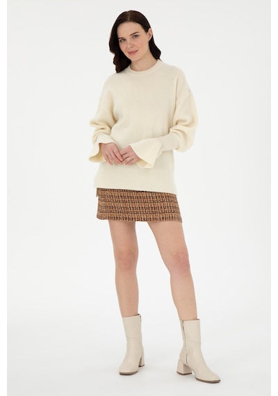 Pierre Cardin Kadın Ekru Kazak /triko 50296484-vr019 Ekru