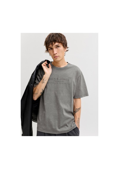 Jack & Jones Jack Jones Jprbluaıden Ss Tee Erkek Gri Tshirt 12293014-02 Gri