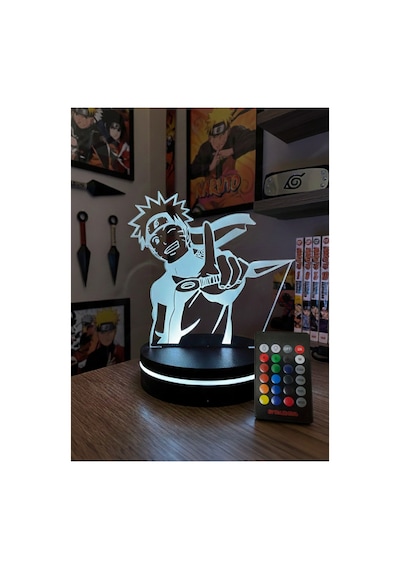 Naruto Itachi 3d Led Gece Lambası Anime Severlere Özel Dekoratif Masa Lambası