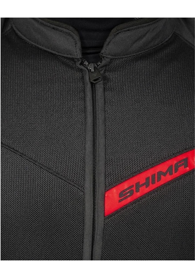 Shima X-mesh Korumalı Yazlık Motosiklet Montu Siyah Kırmızı