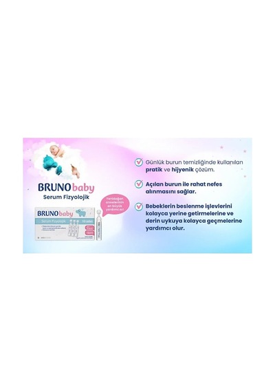 Bruno Baby Serum Fizyolojik 5 Ml X 10 Flakon