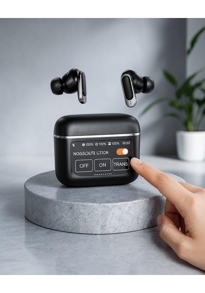 Kablosuz Kulaklık Bluetooth 5.3 Anc Dijital Ekran Xuczzzl58siyahekranlı-1-1 Belirtilmemiş