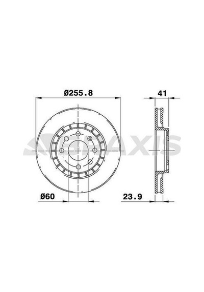 Braxis Ae0075 Ön Fren Disk Aynası Astra F Vectra A Vectra B 1.5 569001