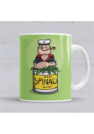 Popeye Spinach Temel Reis Kupa Bardak Porselen No36196 Karışık