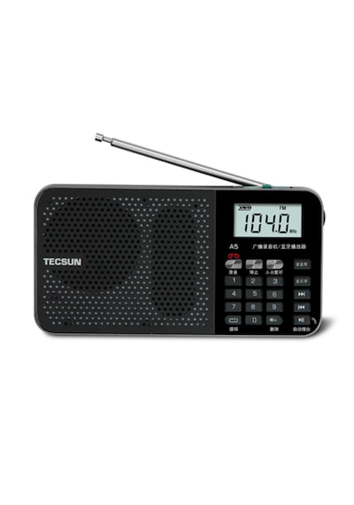 Tecsun A5 Taşınabilir Şarjlı Cep Bluetooth Mp3 Radyosu