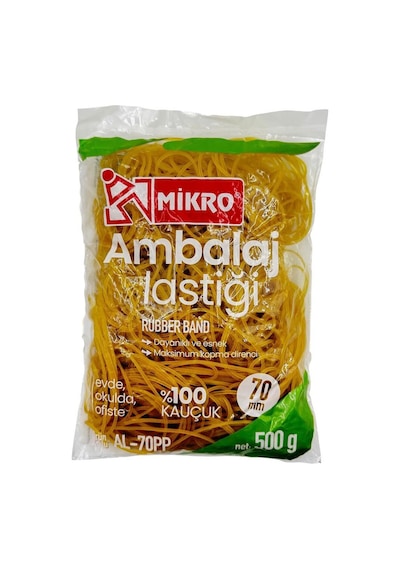 Mikro Kauçuk 500 Gr Boy:220mm Kalınlık:140mm Genişlik:140mm Paket Ambalaj Para Lastik Diğer