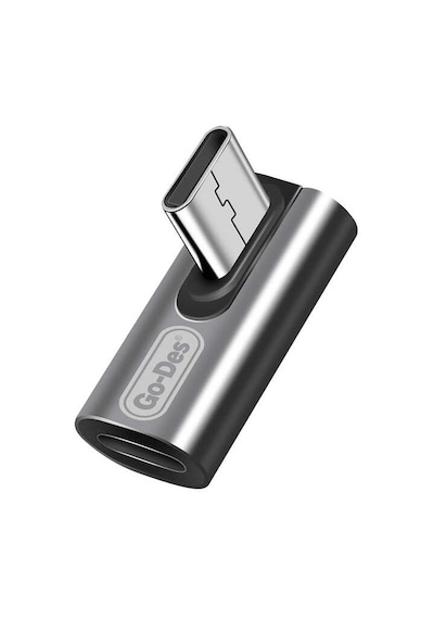 Go Des GD-CT039 Lightning to Type-C Çevirici Adaptör Kompakt Tasarım Siyah GODES-CT039