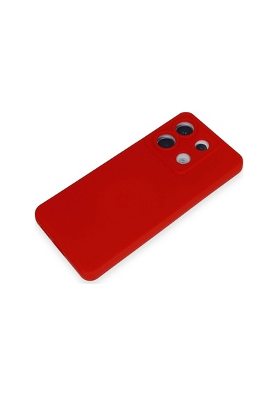 Herşeytrend Xiaomi Redmi Note 13 Pro 5g Kılıf Nano İçi Kadife Silikon - Kırmızı Çok Renkli
