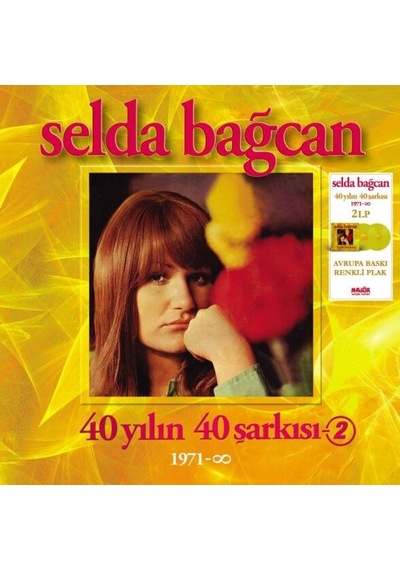 Selda Bağcan 40 Yılın 40 Şarkısı Double Lp Sarı Renkli Plak