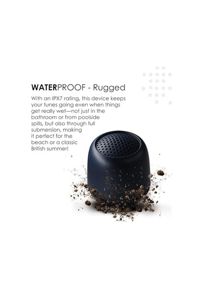 Zero Xl Ocean Taşınabilir Bluetooth Hoparlör - Ipx7 Su Geçirmez Duş Hoparlörü, 9 Saat Pil Ömrü, Mikrofon Ve Çift Eşleştirme, Dış Mekan, Seyahat Ve Havuz İçin Küçük Kablosuz Hoparlörler