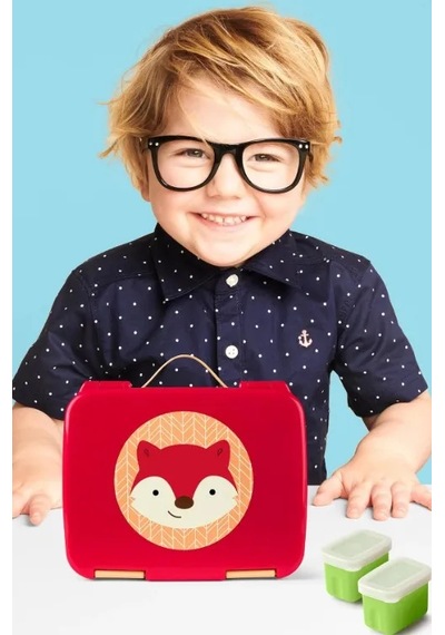 Skip Hop Spark Style Bento Beslenme Kutusu Tilki Şeffaf