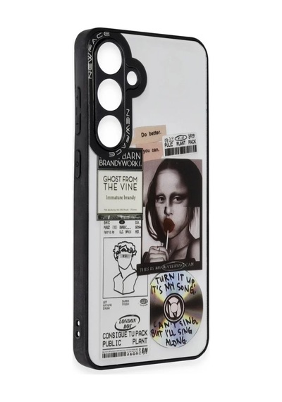 Newface Samsung Uyumlu Galaxy S24 Kılıf Mirror Desenli Kapak - Mirror - 2 Resimdeki