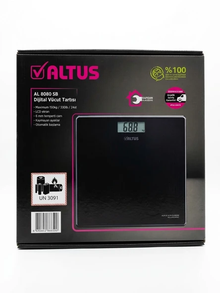 Altus Al 8080 Sb Dijital Vücut Tartısı
