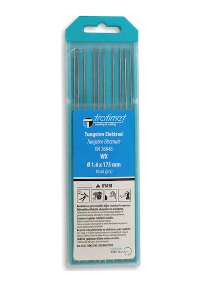 1,6 Mm Wx Turkuaz Tungsten Elektrot 175 Mm Trafimet Adet Fiyatı