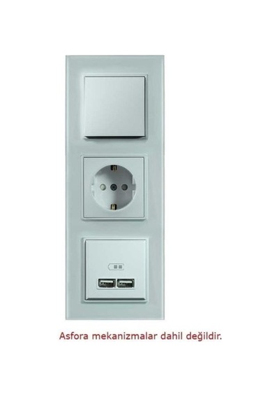 Asfir Schneider Asfora Serisi Pleksiglas Beyaz Dikey Üçlü Çerçeve Apg113-21 Modeli
