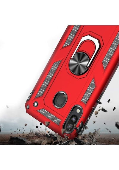Samsung Galaxy Uyumlu M20 Kilif Zirhli Standli Miknatisli Tank Kapak 392976535