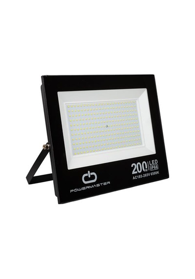 Powermaster Pm-22583 200 Watt - 220 Volt Beyaz 6500k Ip66 120 Işık Açısı Siyah Slim Kasa Led Projektör Diğer