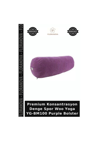 Premium Denge Spor Woo Yoga Yg-bm100 Purple Bolster Mor