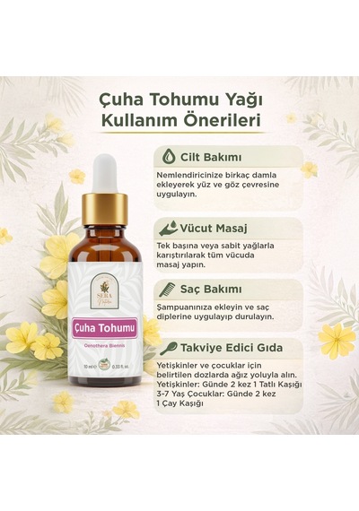 Çuha Tohumu Yağı 10 Ml %100 Saf Diğer