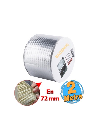 Çamur Bant Çatı İzolasyon Ses Su Yalıtım Tamir Sakız Bandı Gri 72 Mm X 2 Metre 1 Adet
