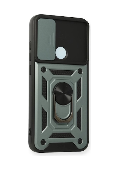 Xiaomi Redmi Note 8 Uyumlu Kılıf Pars Lens Yüzüklü Silikon - Yeşil