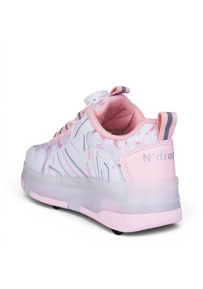 Awm Ndrops Ortopedik Çocuk Işıklı Tekerlekli Sneaker Pudra
