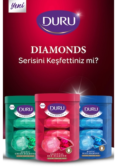 Duru Oriental Red Diamond Güzellik Sabunu 4 x 360 G