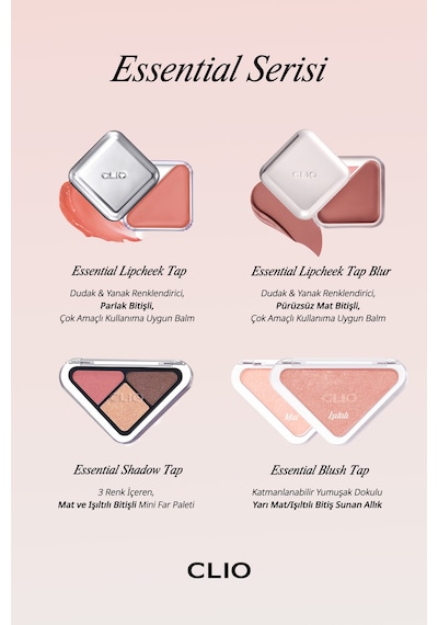 Clıo Essential Lipcheek Tap Blur 03 Mellow Sand
