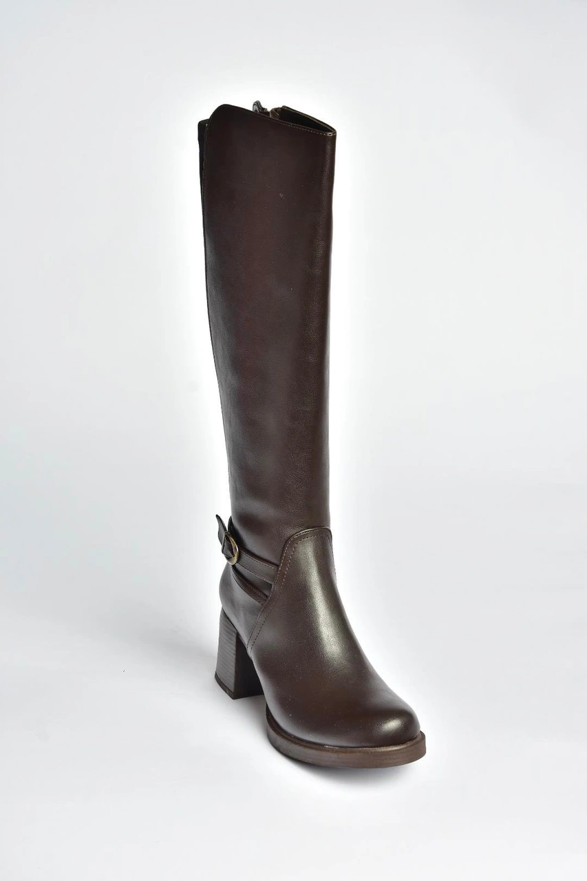 Fox Shoes V312310209 Kahverengi Kalın Topuklu Kadın Çizme Kahverengi-suni Deri Fox Shoes V312310209 Kahverengi Kalın Topuklu Kadın Çizme Kahverengi-suni Deri