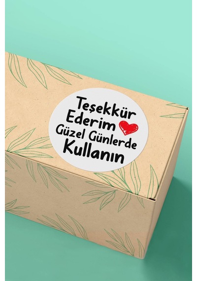 Teşekkür Ederim Güzel Günlerde Kullanın 3x3cm St2364 Çok Renkli