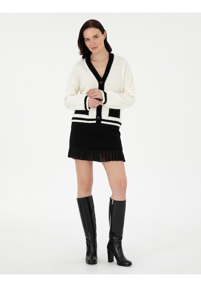 Pierre Cardin Kadın Ekru Hırka Triko 50300098-vr019 Ekru