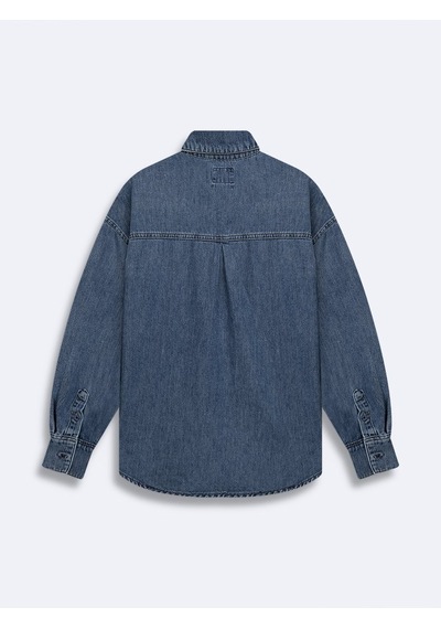 Ltb Glenna Oversize Jean Mavi Gömlek Mavi L