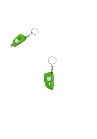 Minik Maket Bıçağı Anahtarlık 1 Adet Ebat: 5,5 Cm X 2,9 Cm, Bıçak Boyut: 0,9 Cm X 0,9 Cm Koyu Yeşil