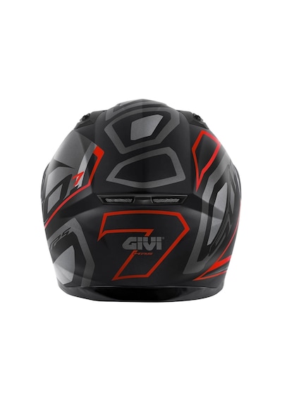 50.7 Proton Mat Tıtanıum-kırmızı Kask Siyah