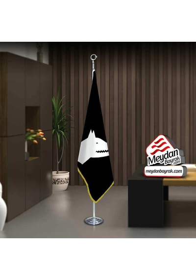 Göktürk Kağanlığı Bayrak -ofis -makam-toplantı Odaları -direkli -saçaklı Makam Bayrağı 1